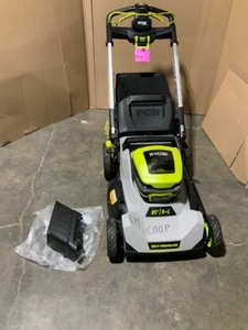 RYOBI 40V HP Brushless 21 in. Cordless Battery Walk Behind Self-Propelled Lawn Mower with (1) 6.0 Ah Batteries and Charger See Pictures