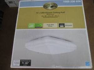 Hampton Bay 12 in. 14-Watt Square L...
