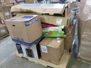 Pallet of Items with Issues for rep...