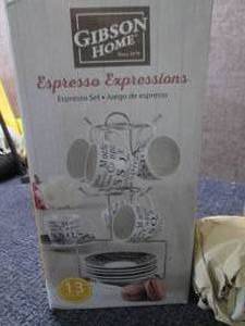 Gibson Home Espresso Set open box, ...