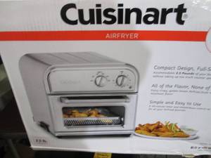 Cuisinart AirFryer open box, powers...