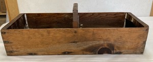lot 215 image: Two Vintage Wooden Crates with Handles