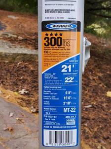lot 110 image: Werner Aluminum 6ft Folding Ladder Extends to a 21ft Straight Ladder