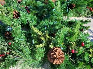 lot 282 image: (2) 10 ft Lighted Christmas Garland