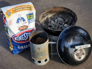 lot 285 image: Small Weber Grill and Accessories