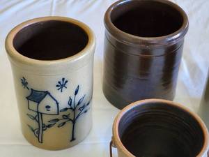 lot 310 image: (4) Stoneware Crocks