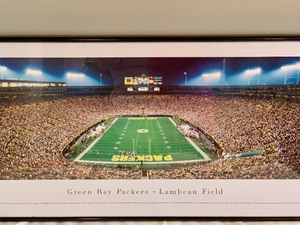 lot 30 image: Panoramic Framed Photograph of Lambeau Field