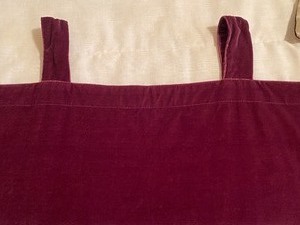 lot 256 image: Four Curtain Panels in a Luxurious Purple Velvet Material