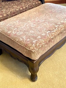lot 258 image: Oversized Gorgeous Chair and Ottoman by Bernhardt