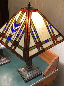 lot 271 image: Set of Three Mission Style Table Lamps