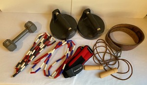 lot 210 image: Get in Shape with Exercise and Weight Lifting Equipment