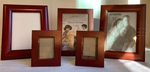 lot 193 image: Wood and Black Picture Frames
