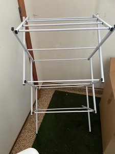 lot 365 image: Drying Rack and Garbage Can