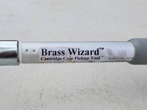lot 322 image: Extending Brass Wizard Cartridge Case Pickup Tool