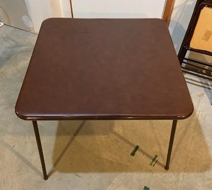 lot 209 image: Card Table and Four Matching Chairs