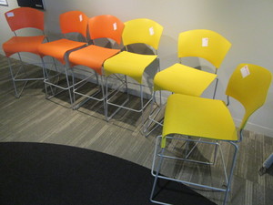 lot 151 image: JAZZ 30 CAFE STYLE BARSTOOLS BY FIXTURES FURNITURE