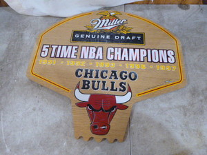 lot 53 image: Miller Genuine Draft Wooden Sign