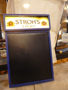 lot 54 image: Strohs Lighted Message Board