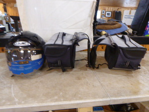 lot 69 image: HJC Helmet with Saddle Bags