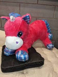 lot 51 image: Large Plush Pink Unicorn