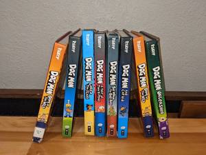 lot 64 image: Collection of Dog Man Hard Cover Books