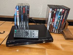 lot 65 image: Sony CDDVD Player & Assorted DVDs