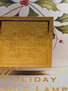 lot 73 image: Lenox Holiday Candle Lamp