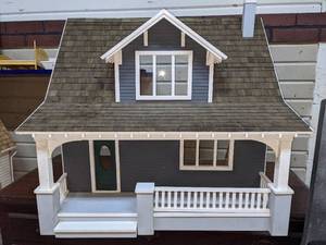 lot 1 image: Amazing Hand Crafted Cape Cod Doll House