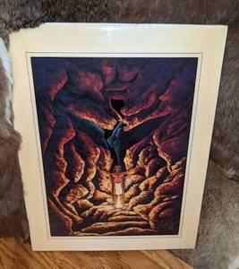 lot 90 image: Cherokee Artist William Bill Rabbit Crystal Tile Art The Source
