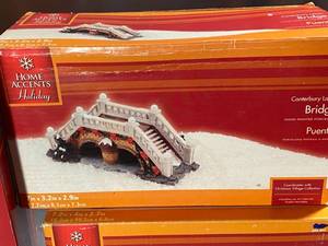 lot 136 image: Home Accents Holiday Village Pieces NEW