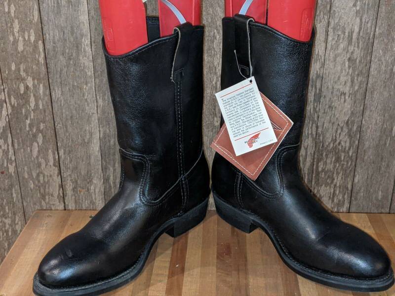 Ultra Rare Vintage Red Wing #2275 Black Pecos Leather