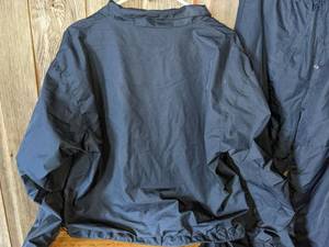 lot 53 image: Vintage 1990s REEBOK 2 Piece Jogging Athletic Lined Track Suit Navy Blue Sz LXL