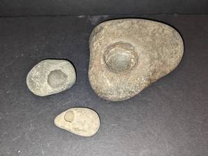 lot 17 image: 3 Native American Grinding Stones