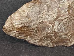 lot 10 image: Native American Flaked Stone Adze, Jasper