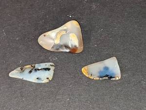 lot 60 image: Polished and Cloudy Moss Agates