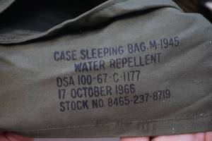 lot 140 image: army sleeping bag