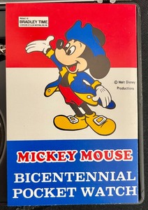 lot 9 image: Mickey Mouse Bicentennial Pocket Watch