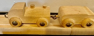 lot 17 image: Wooden Train Set