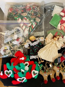 lot 35 image: Large Grouping of Handmade Ornaments