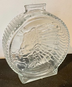 lot 36 image: Buffalo Nickle Motif Glass Bank