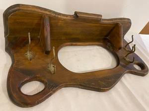 lot 150 image: Vintage Hand Made Wall Mount Coat Rack