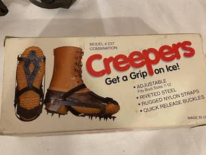 lot 155 image: Vintage Metal Ice Creepers in Original Box
