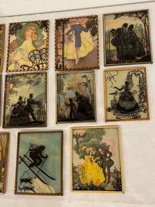 lot 184 image: Vintage Lot of Silouette Art