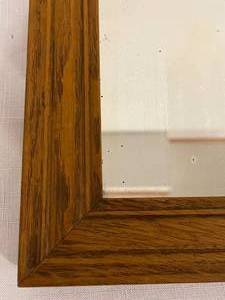 lot 190 image: Vintage Oak Wall Mirror