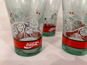 lot 197 image: 1992 Coca-Cola Christmas Glasses
