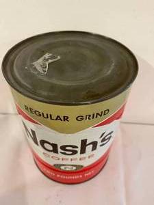 lot 206 image: Nashs Coffee Tin Unopened