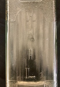 lot 288 image: Vintage Clear Glass Canister