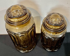 lot 312 image: Vintage Glass Canisters