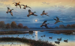 lot 334 image: Hunters Moon Numbered Print by Raedske