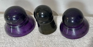 lot 319 image: 3 Glass Insulators